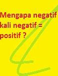 Negatif Kali Positif Hasilnya Adalah