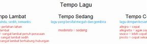 Tempo Sangat Lambat Disebut Dengan